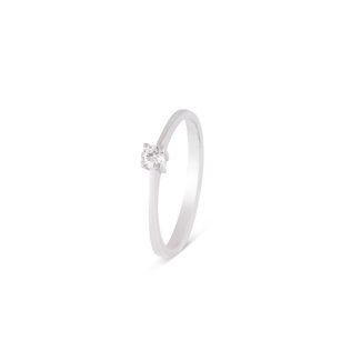 Fijne Solitaire Diamanten Ring