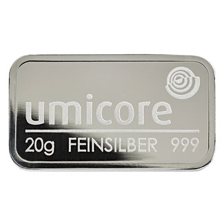 Umicore 20 gram fijnzilver Umicore