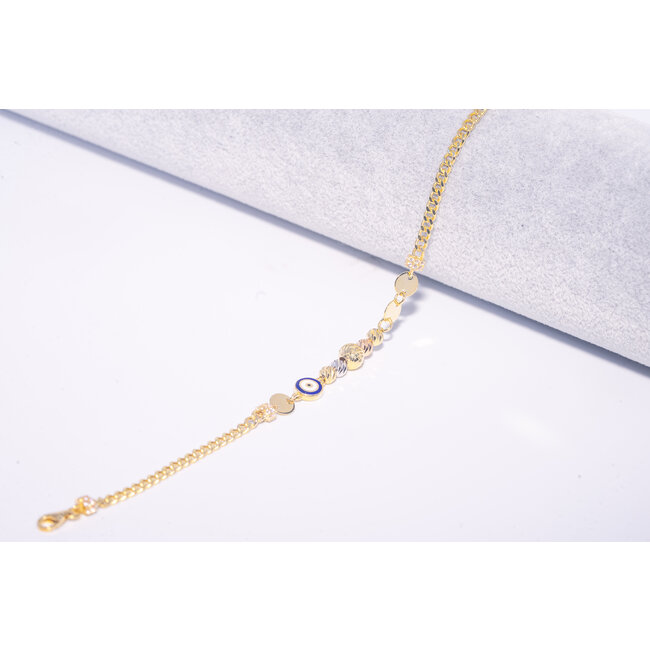 Elegante Nazar Armband met Gekleurde Details