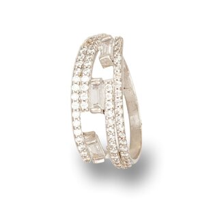 Luxe Pavé Ring met Zirkonia