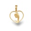 Hart hanger met vrouw silhouet