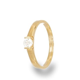 Solitaire Ring met Zirkonia