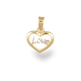 Gouden Love Hart Hanger