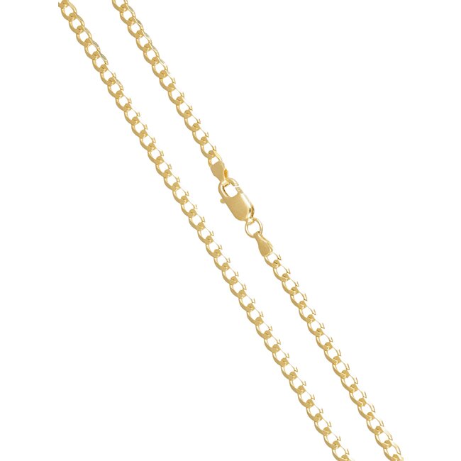 Klassieke gouden schakel ketting met tijdloze uitstraling