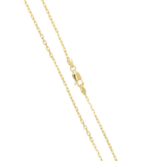 Elegante fijne gouden schakel ketting met subtiele uitstraling