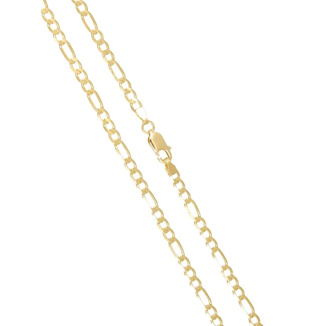 Tijdloze gouden Figaro schakel ketting met luxe uitstraling