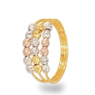 Goldmine Driekleurige Dorika Ring