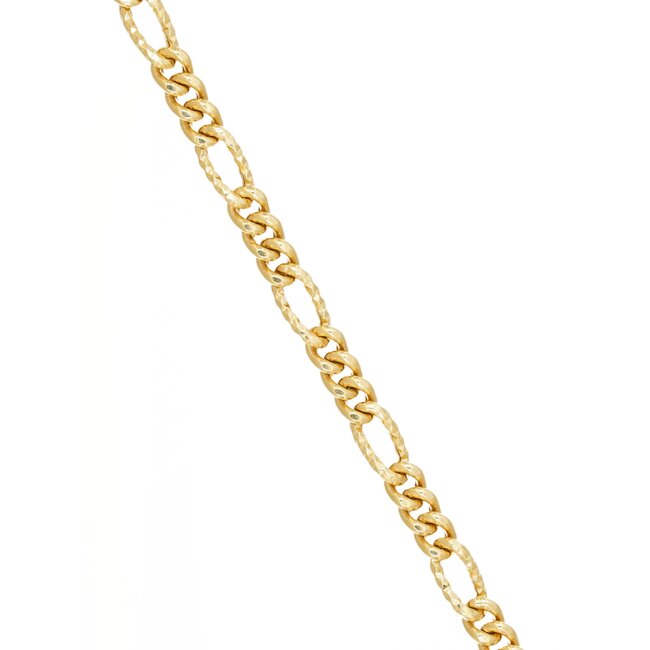Elegante gouden armband met modern schakelontwerp