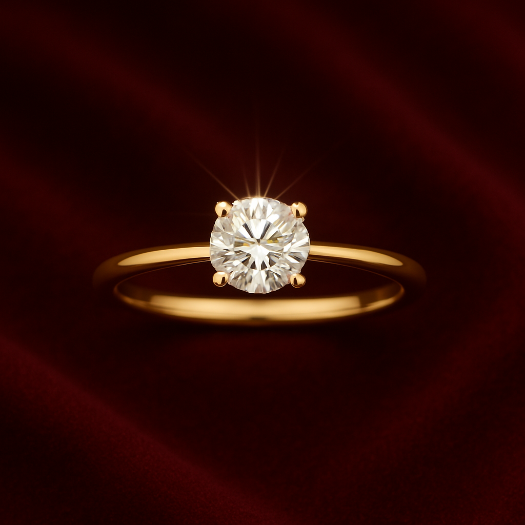 14 karaat geelgouden diamanten ringen – Elegantie en luxe