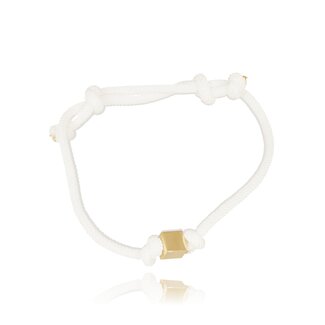 Wit koord armband