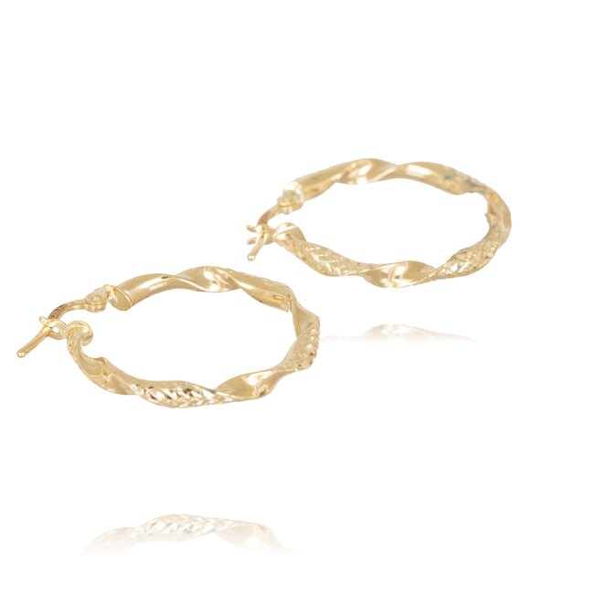 Goldmine 14 Karaat Gouden Oorbel –  Sieraad Voor Iedere Gelegenheid