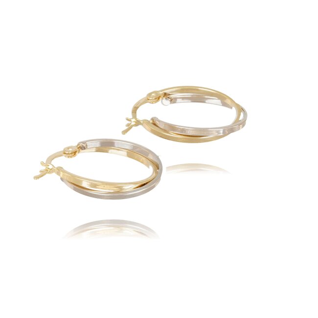 Goldmine Elegante ovale oorringen met glanzende afwerking