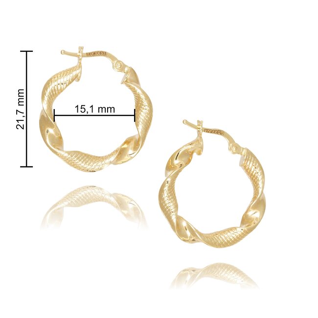 Goldmine 14 Karaat Gouden Oorbel –  Sieraad Voor Iedere Gelegenheid