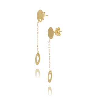 Gouden lange oorhangers