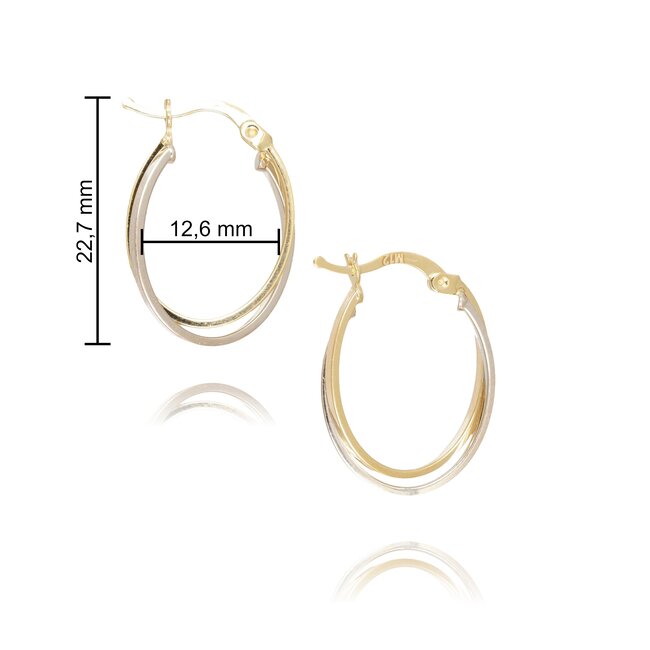 Goldmine 14 Karaat Gouden Oorbel –  Sieraad Voor Iedere Gelegenheid