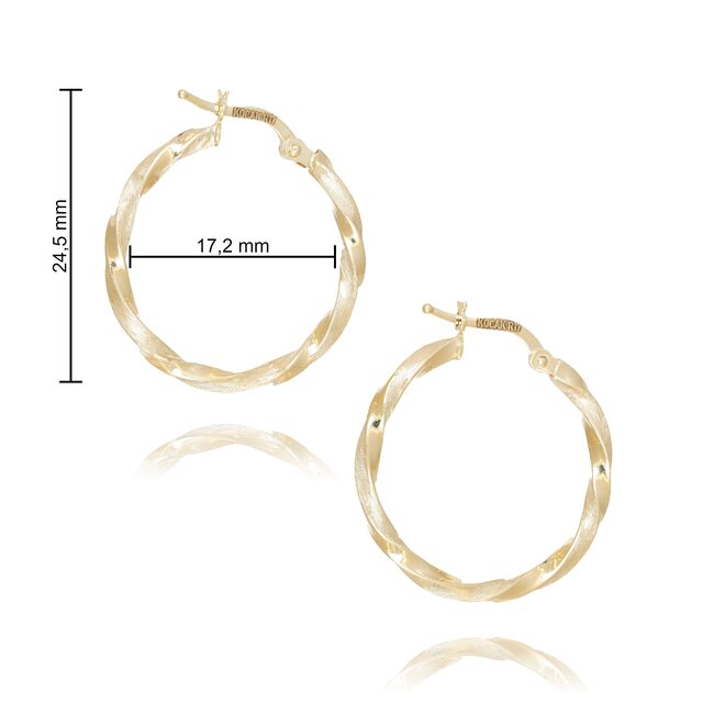 Goldmine 14 Karaat Gouden Oorbel –  Sieraad Voor Iedere Gelegenheid