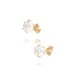 Solitaire Zirkonia Oorbellen