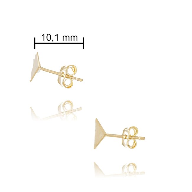 Goldmine Gouden Minimalistische Driehoek Oorbellen