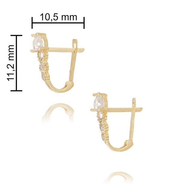 Goldmine 14 Karaat Gouden Kinderoorbellen - Schattige en Duurzame Oorbellen