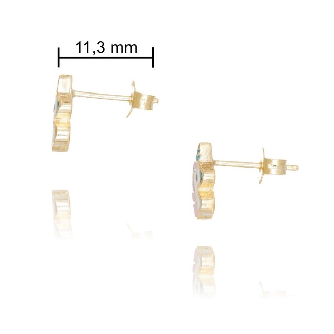 Goldmine 14 Karaat Gouden Kinderoorbellen - Schattige en Duurzame Oorbellen