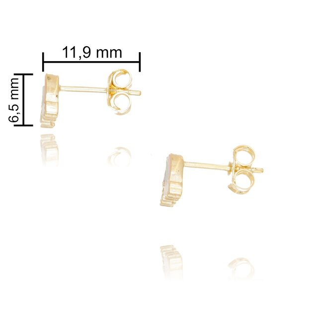 Goldmine 14 Karaat Gouden Kinderoorbellen - Schattige en Duurzame Oorbellen