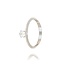 Fijne Diamanten Ring Witgoud