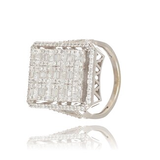 Exclusieve Witgouden Designring 1.71 ct Diamant