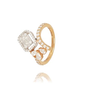 Luxe Roségouden Diamanten Ring 0.89 ct
