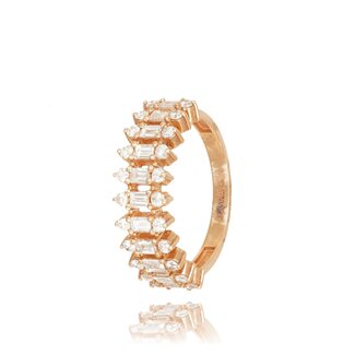 Roségouden Ring met 0.93 ct Diamant