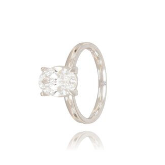 Ovale Ring met 2.03 ct Lab Diamant