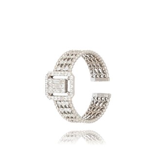Verstelbare Ring met 0.80 ct Diamanten