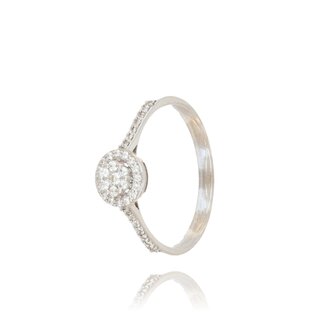 Cluster Ring met 0.18 ct Diamanten