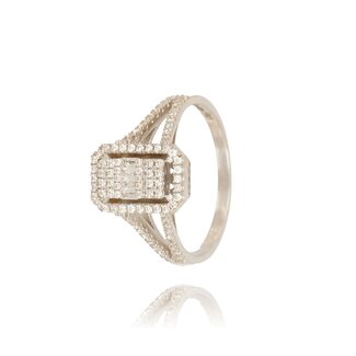 Split Band Ring met 0.36 ct Diamanten