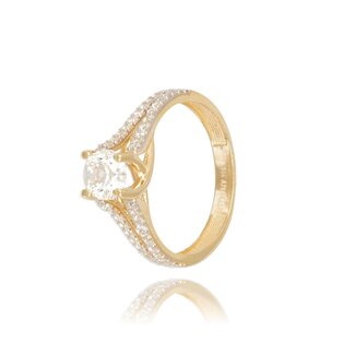 Luxe Solitaire Ring met Zirkonia