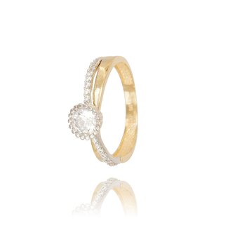 Elegante Ring met Zirkonia