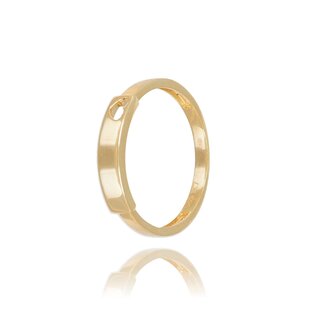 Minimalistische Hart Ring Geelgoud