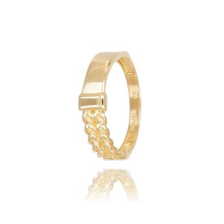 Schakel Ring Geelgoud