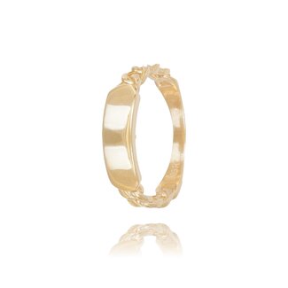 Graveer Ring met Schakel Design