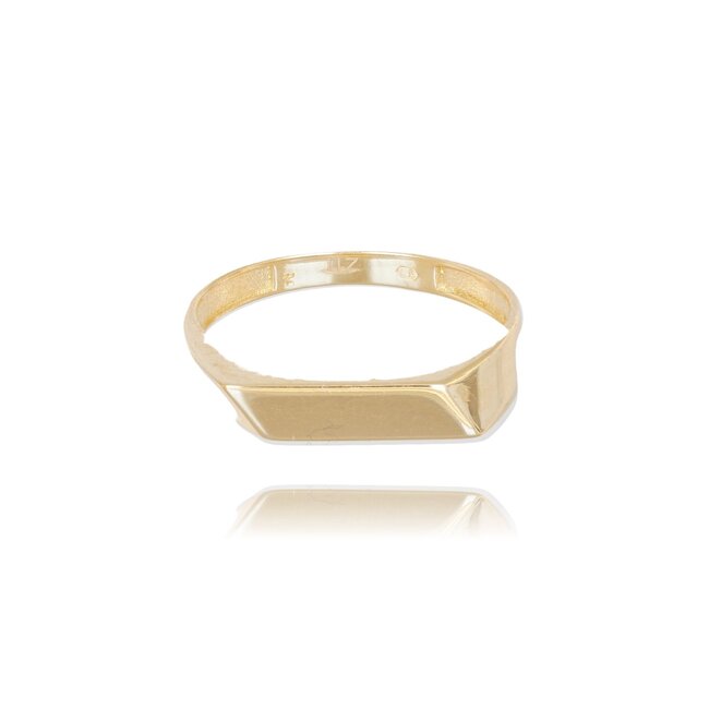 Minimalistische Zegelring met Modern Design