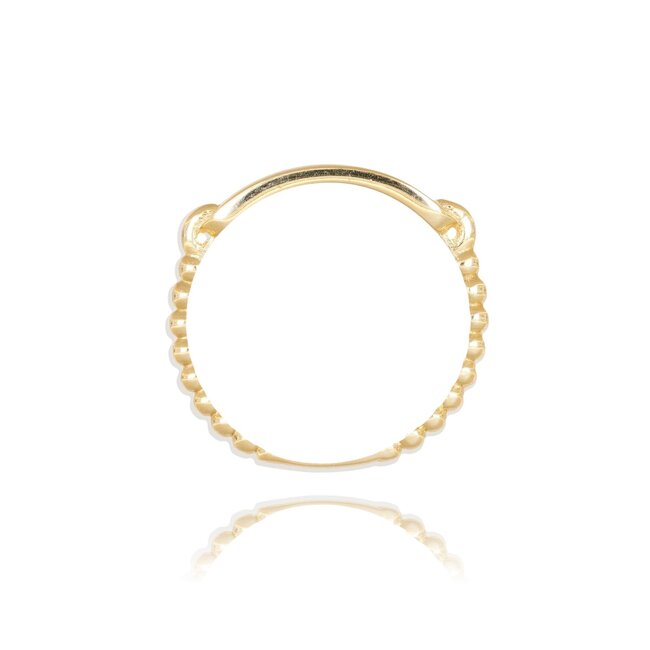 Elegante Graveer Ring met Minimalistisch Design