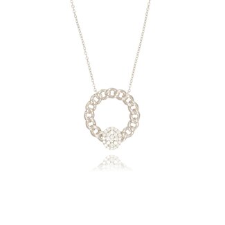 Witgouden Diamanten Collier 0.25ct