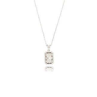 Witgouden Diamanten Ketting 0.24ct