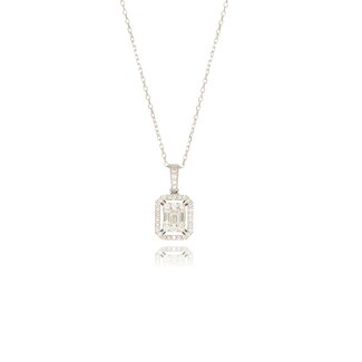 Witgouden Diamanten Ketting 0.43ct