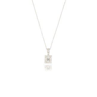 Witgouden Diamanten Ketting 0.40ct