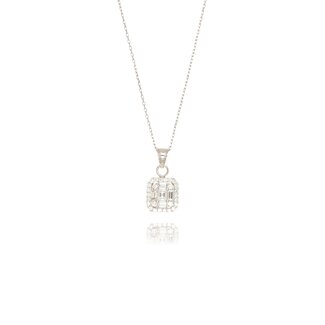 Witgouden Diamanten Collier 0.30ct