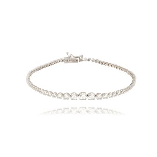 Witgouden Diamanten Armband 0.40ct