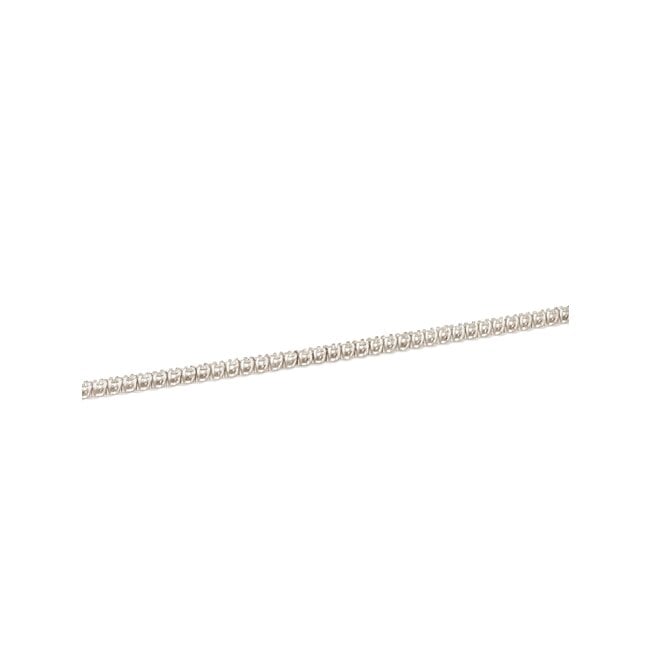 Goldmine Elegante witgouden armband met verlopende briljant diamanten van 0.40ct