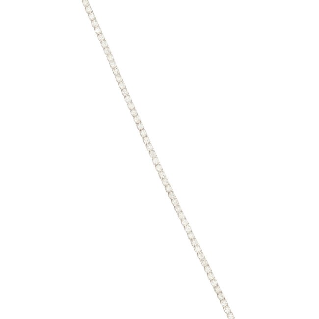 Witgouden armband verlopende diamanten