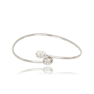 Goldmine Open Witgouden Diamanten Armband 0.12ct