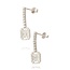 Witgouden diamanten hanger oorbellen